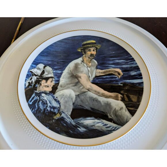 Southern Living Gallery "Boating"by Edouard Manet collectable plate - Picture 2 of 11